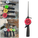 Portable Lightweight Ice Winter Fishing Rod w/ Reel Outdoor Sport 36cm