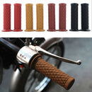 Motorcycle Brown 0.87" 22mm Diamond Hand Grip HandleBar Handle Bar Universal