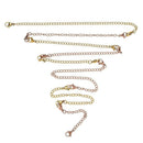 12 Pcs Stainless Steel Necklace Extender Bracelet Extender Extender Chain S