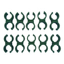20PIECE Trellis Plant Stakes Connectors Cross Clips Garden Fixed Clamps Green.