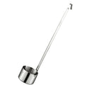 Stainless Long Handle Pouring Hanging Wine Dipper Sauce Ladle W/Hook 125ml