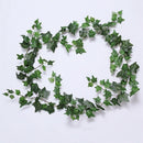 2M Lifelike Greenery Backdrop Simulation Rattan Leaf Home Garden Decoration