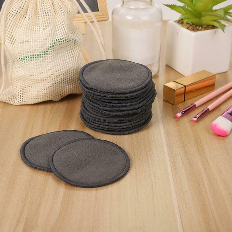 12PCS Makeup Removal Cotton Pad Reusable Bamboo Fiber Pads for Face Eye
