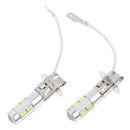 2X H3 50W 6000K High Power Car LED Bulbs Whit OZ