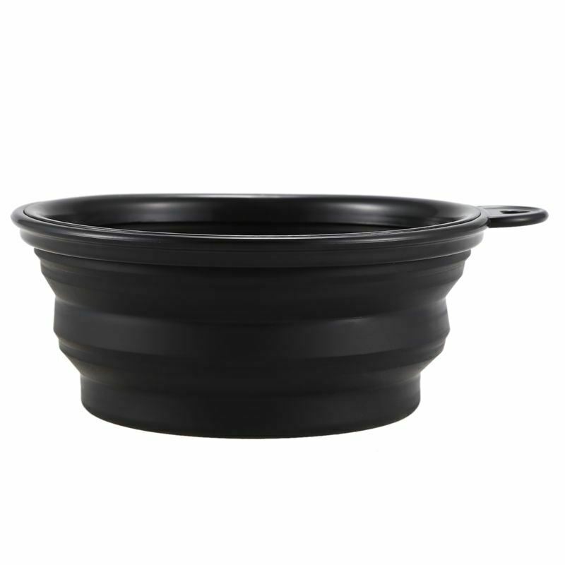 Bowl, Dog Cat Silicone Pet Food Travel Foldable Vibrating Bowl Water Dish ( N5I2