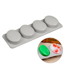 Oval Shape Soap Mold Silicone Chocolate Cake Cookie DIY Fondant MouME