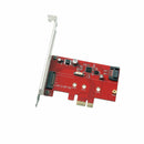 1X(M.2 Pci-E Ssd To Pci-E 3.0 X1 And M.2 Sata Ssd To Sata Iii Adapter Card