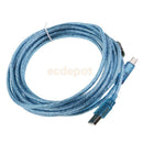 5meters USB Cable Printer A to B Male High Speed 2.0 28AWG Lead Plug Wire
