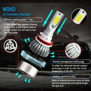 Waterproof H8 H9 H11 LED Headlight Bulbs Conversion Kit 6000K High Low Beam Lamp