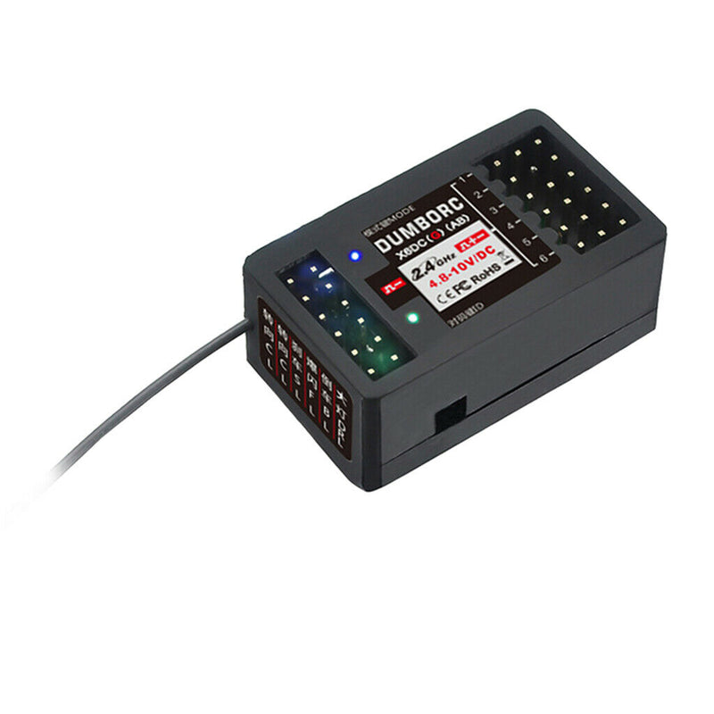 6CH 2.4G X6DCG Receiver with Gyro for X4 X5 X6 Transmitter Radio Controller