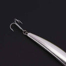1pc fishing lure 13.5g 80mm sinking pencil lure metal hard bait hook 4