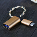 Braided Adapter For Android Transmission OTG Mobile Phone Accessories Data Cable