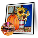 Diamond Painting Sunflower Pumpkin Full Round Wall Picture 30x30cm (B2317)