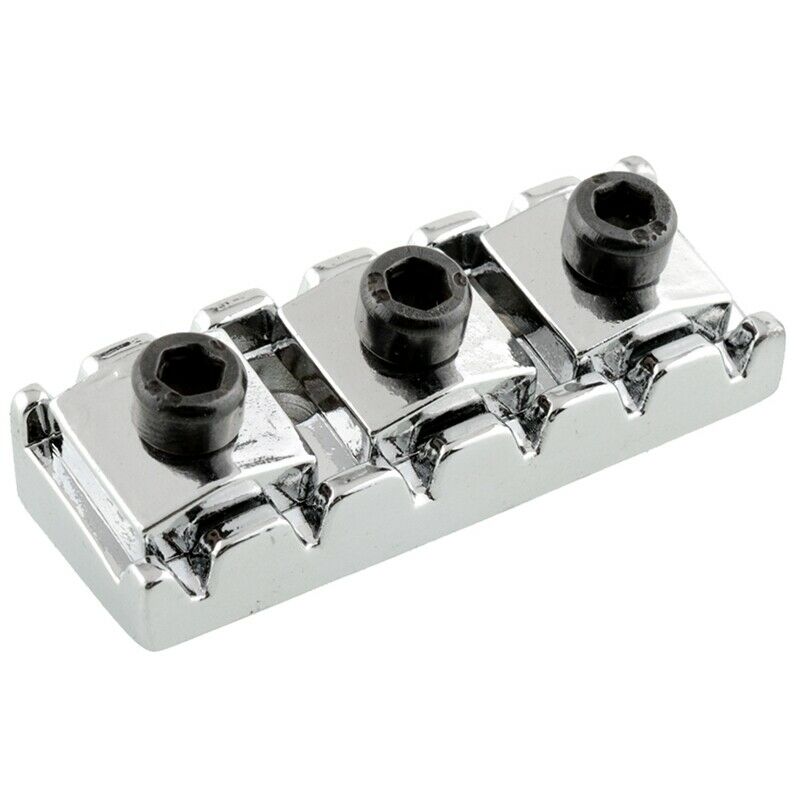 Chrome 42mm Alloy Locking Nut Wrench Screws Black For Guitar Parts Replacem