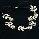 Korean Leaf Flower Headband Beauty Golden Alloy Hair Band Women Jewelry A