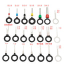 57pcs Set Pin Ejector Wire Kit Extractor Auto Terminal Removal Connector Kit