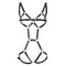 Body Chest PU Leather Adjustable Hollow Out Straps Belt Club Costumes