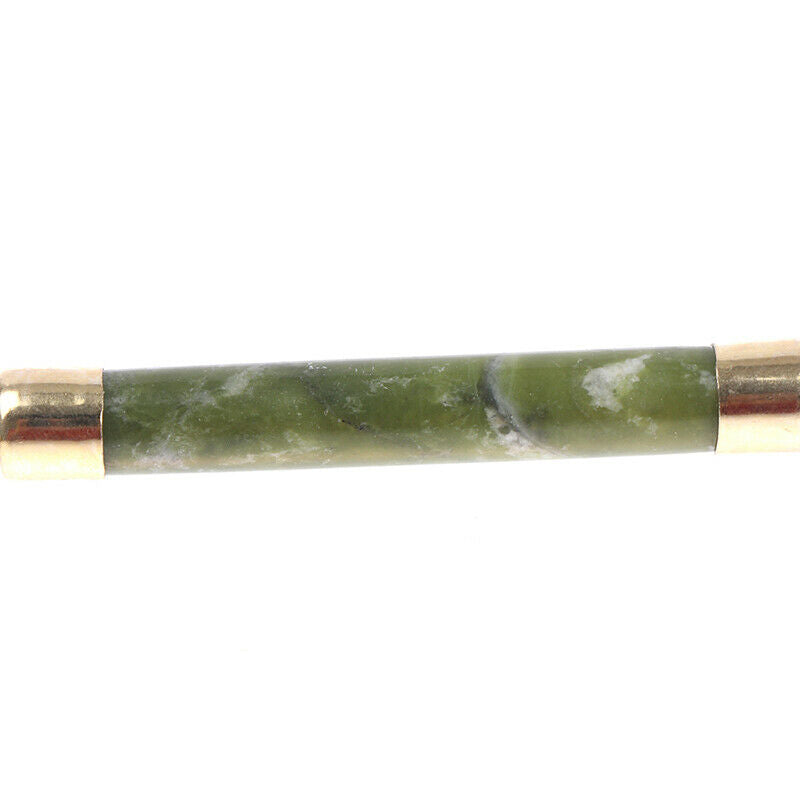 Ladies Natural Rose Quartz Facial Neck Body Jade Stone Roller Face MassageB Hn