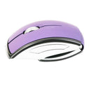 2.4GHz Wireless Laptop Folding Folding Arc Optical Mouse USB Mouse Purple