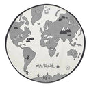 Adventure World Map Baby Play Mat Infant Home Funny Round Crawling Rug Indoor