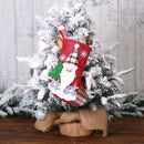 Christmas Socks Set Santa Claus Elk Candy Gift Bag Christmas Tree Hanging D E3Q8