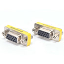 2x 15Pin VGA Female to Female Plug Coupler gender Changer Converter Adapter M&O