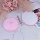 Makeup Mirror 2 Side Cosmetic Rotate Stand Table Plastic Dresser  Mirror J â„–[
