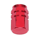 4pcs Aluminum Alloy Car Wheel Tire Valve Air Caps Stem Covers (Red)