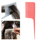 Plastic Sectioning Weave Highlight Foiling Hair Combs for Salon Dyeing