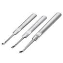 Multi-Size Wood Edge Slicker Burnisher Set + Hand Leather Edge Skiving Tool