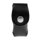 Portable Leather Clip On Golf Ball Holder Pouch Tees Storage Case Bag Black