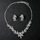 Party Wedding Bridal Crystal Rhinestone Necklace Earrings Jewelry Set Gift FT