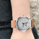 Women Casual Quartz Minimal Leather Round Dial Analog Watch (Light Brown) A