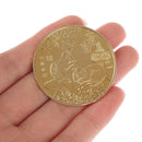 2PC 2020 Year of the Rat Commemorative Coin Souvenir Challenge Collectible OZ