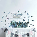 Plants PVC Wall Stickers Sofa Bedroom TV Background Stickers Decor (PH1008) A