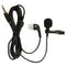 Lavalier Lapel Clip-on Microphone for Smartphones PC Audio Recording Black