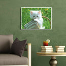 5D DIY Diamond Painting Cat Basket Full Round Drill Embroidery Home Decor