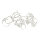 10pcs Adjustable Ring Base Double Base Settings Blanks Jewelry Findings