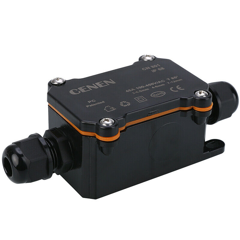 2 Way Outdoor Waterproof IP68 Electrical Cable Wire Connector Junction ^SE