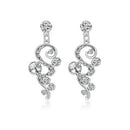 Wedding Jewelry Set Bling Statement Crystal Rhinsetone Earrings And Necklace
