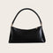Fashion Women Handbag Purse Leather Shoulder Bag Solid Color Totes (Black)