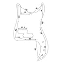 Red Tortoise Shell Piguard 3 Ply Scratch Plates For Bass PB Guitars