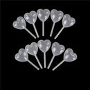 50pcs New Heart Shaped Squeeze Transfer Oils Liquid Pipettes Eye Dropper 4ML BX