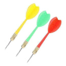 3Pcs/Set Steel Needle Tip Darts Brass Barrel with Plastic Wing Flight Fligh W3G9