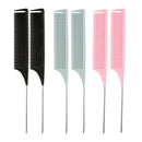 6 Pieces Weave Highlight Comb Foiling Hair Salon Dye Combs Tool Multicolor