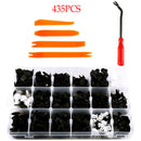 435Pcs Car Body Trim Clips Retainer Bumper Rivets Screw Panel Push Fastener Kit