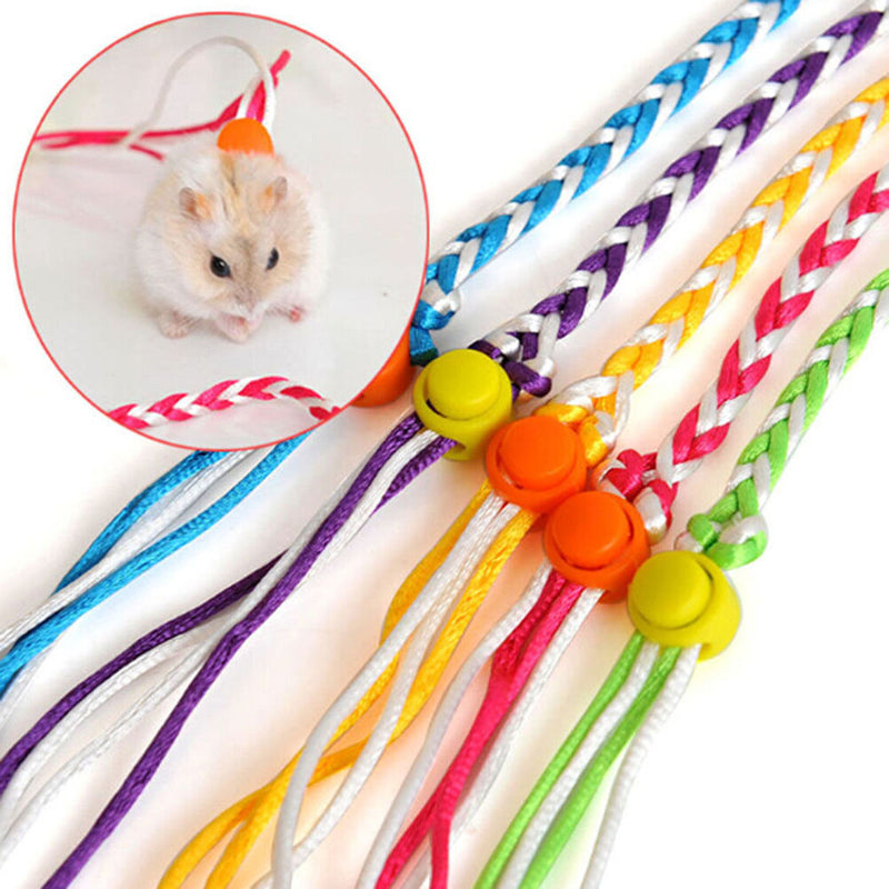 Adjustable Leash Collar Guinea Pig Small Pets Lead Pet Hamster Traction Rope-ME