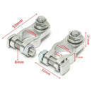 2 Heavy Duty Battery Terminal Quick Connector Cable Clamp Clip Set For Auto