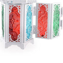 2Pcs Moroccan Lantern Metal Chandelier ~ Tea Light or Votive Candle Holder
