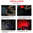 Car Ambient Ceiling Light USB Interior For Galaxy Lamp Meteor Star Red LED
